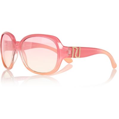 Girls pink oversized glam sunglasses